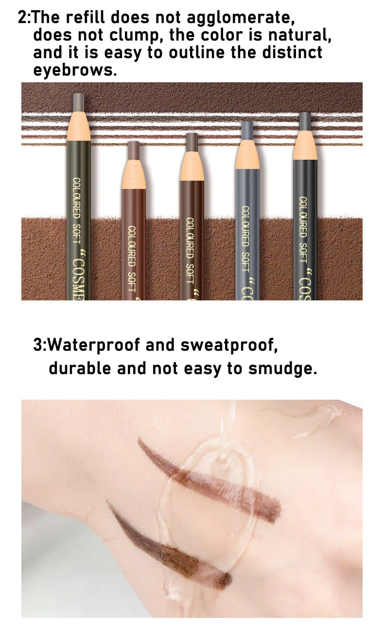 1818 Best Quality Phibrow Pencil Peel Off Pull Roll Paper Eyebrow Pencil eyebrow tint makeup brow liner Long-last Set with