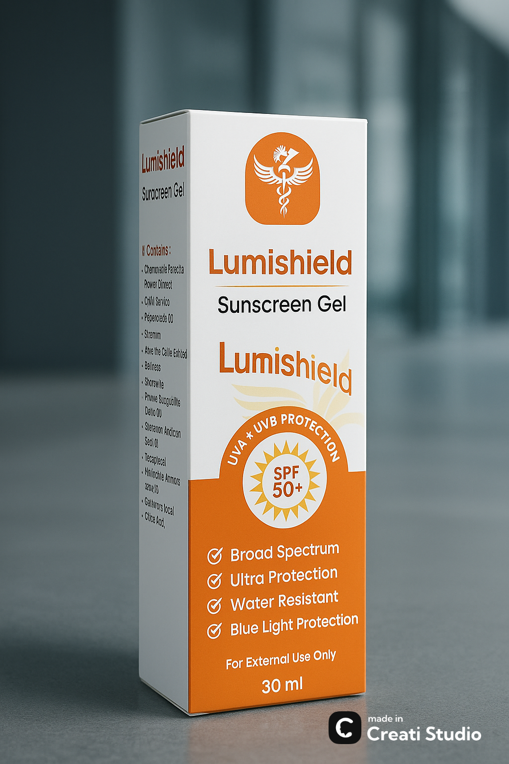 Lumishield sunscreen SPF+50 (UVA & UVB)