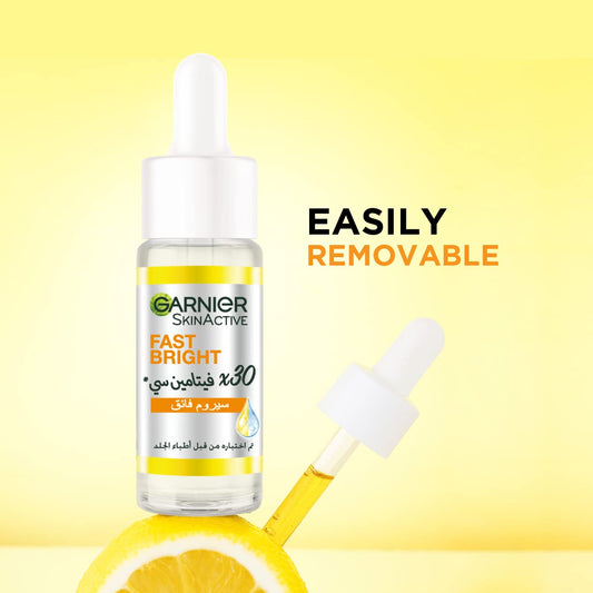 Garnier skinactive fast bright 30x vitamin c & niacinamide anti dark spot serum 15ml