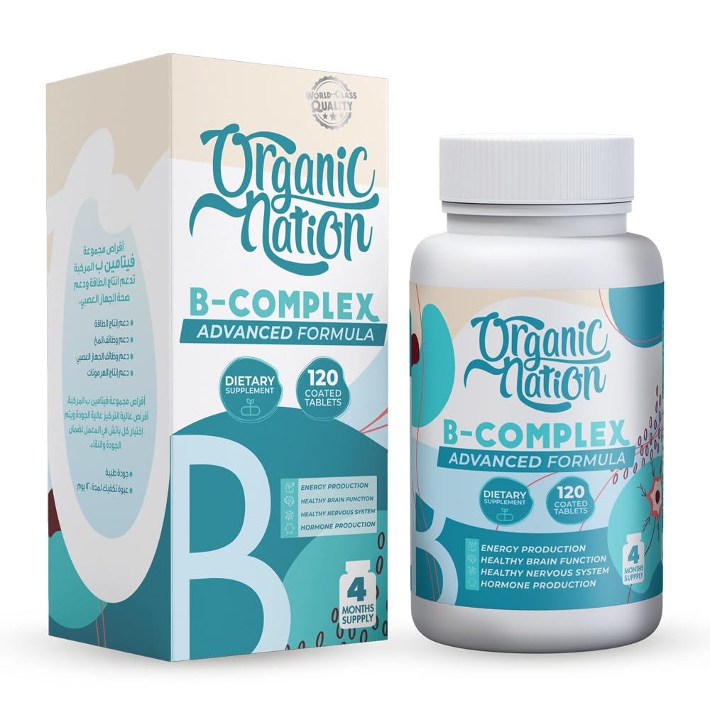 Organic Nation B-Complex Advanced Formula-120Serv.-120Tabs