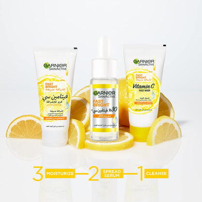 Garnier skinactive fast bright 30x vitamin c & niacinamide anti dark spot serum 15ml
