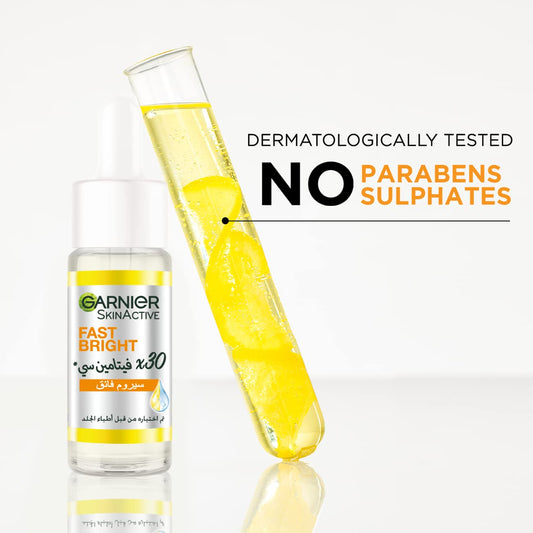 Garnier skinactive fast bright 30x vitamin c & niacinamide anti dark spot serum 15ml