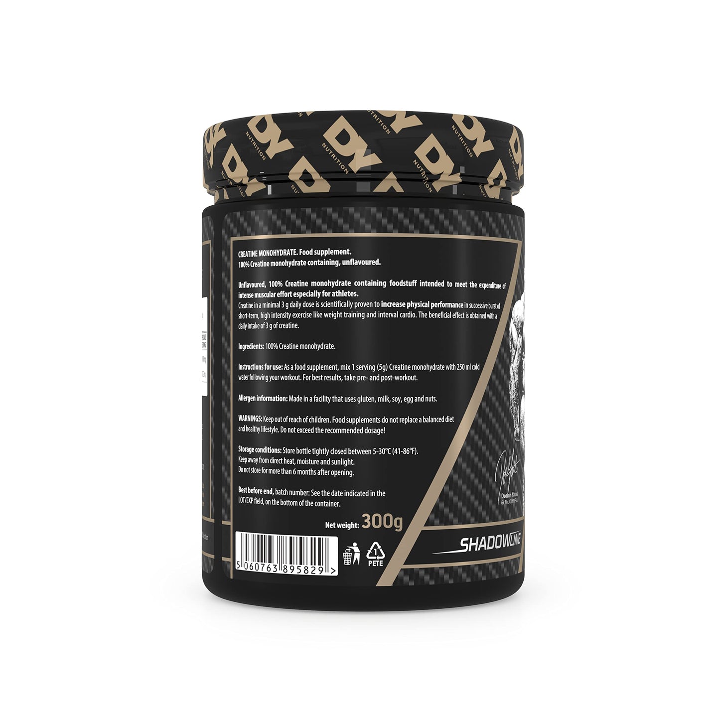 DY Nutrition Unflavoured Creatine Monohydrate Powder 300 g