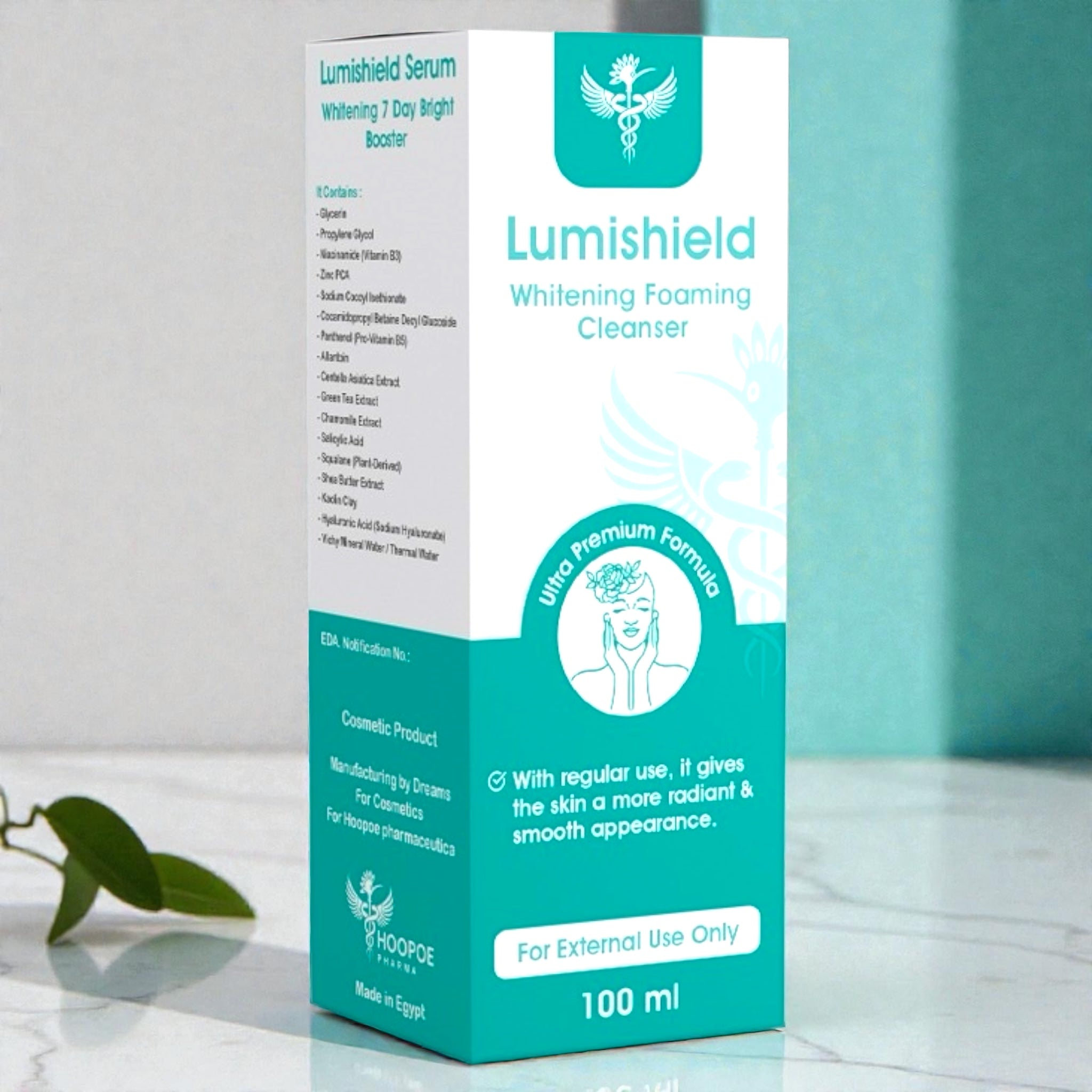 Lumishield whitening Foaming Cleanser - Hoopoe Pharma