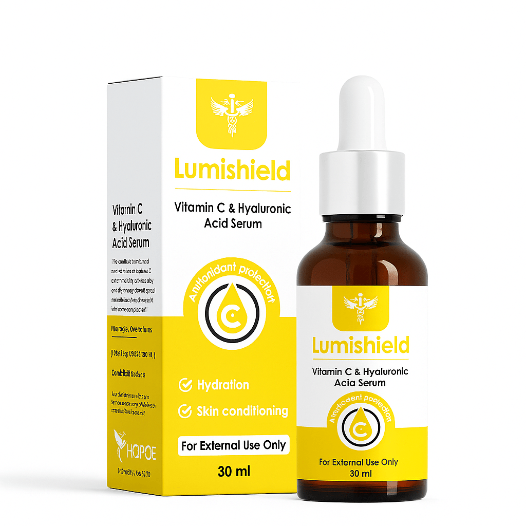 Lumishield Vitamin C & Hyaluronic acid Radiance Serum - Hoopoe Pharma
