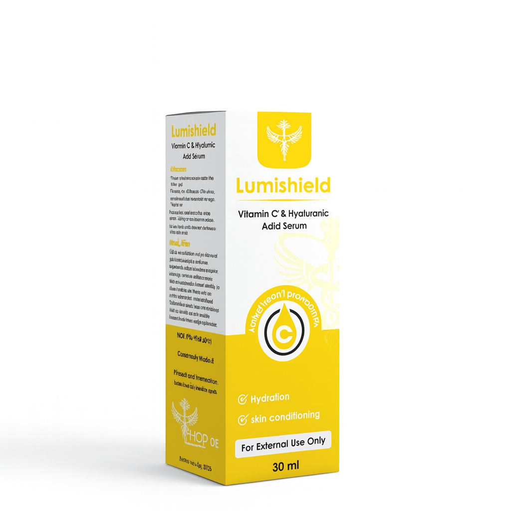 Lumishield Vitamin C & Hyaluronic acid Radiance Serum - Hoopoe Pharma