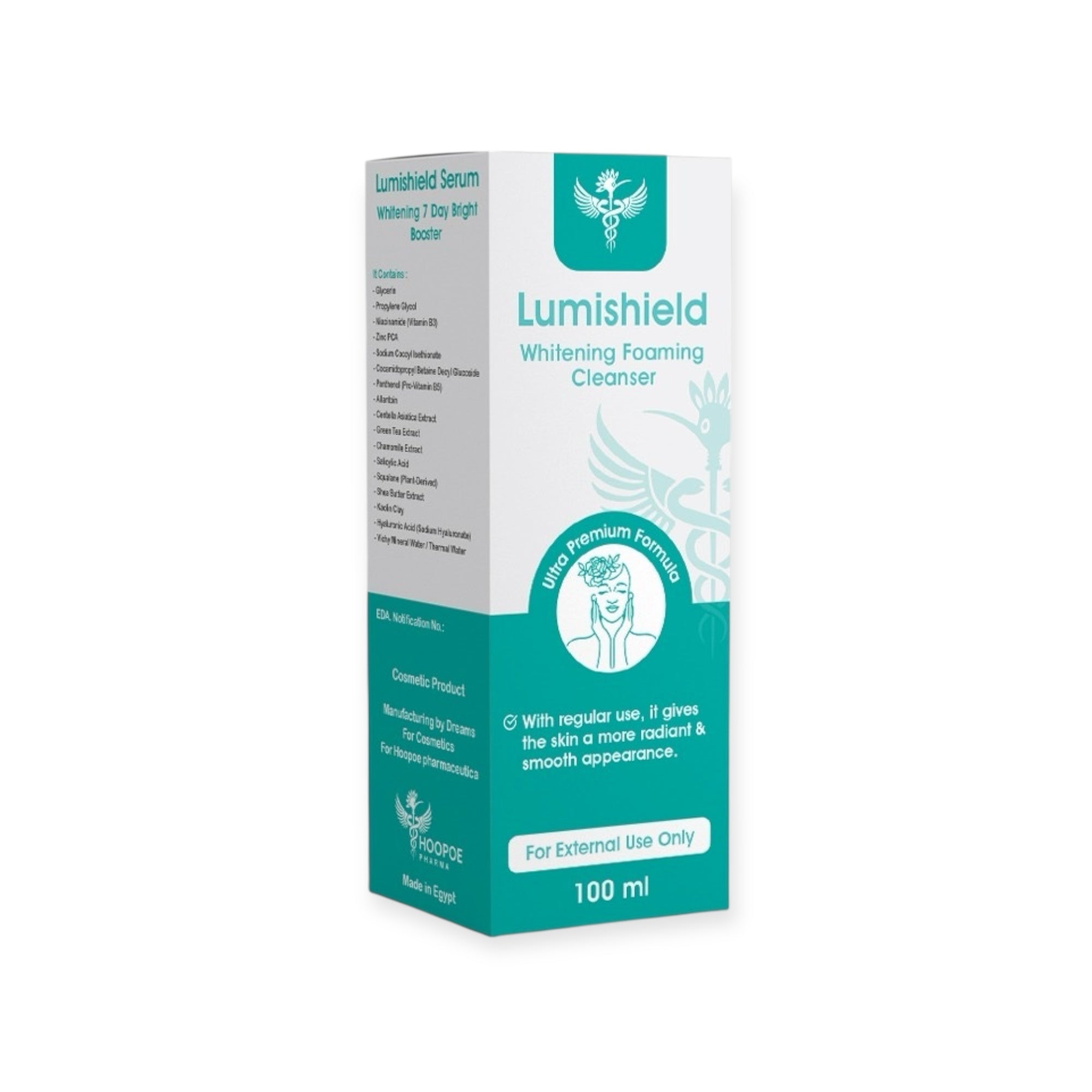 Lumishield whitening Foaming Cleanser - Hoopoe Pharma