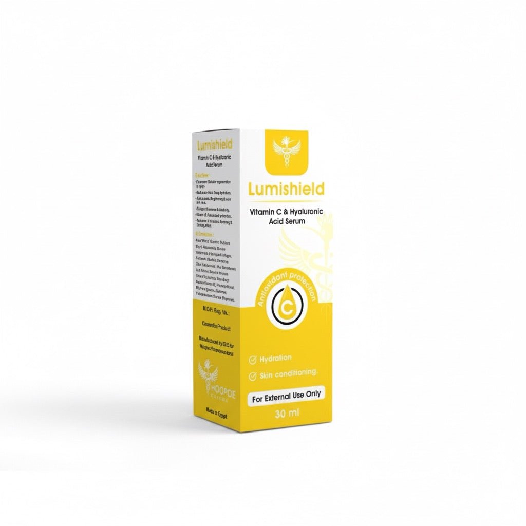 Lumishield Vitamin C & Hyaluronic acid Radiance Serum - Hoopoe Pharma