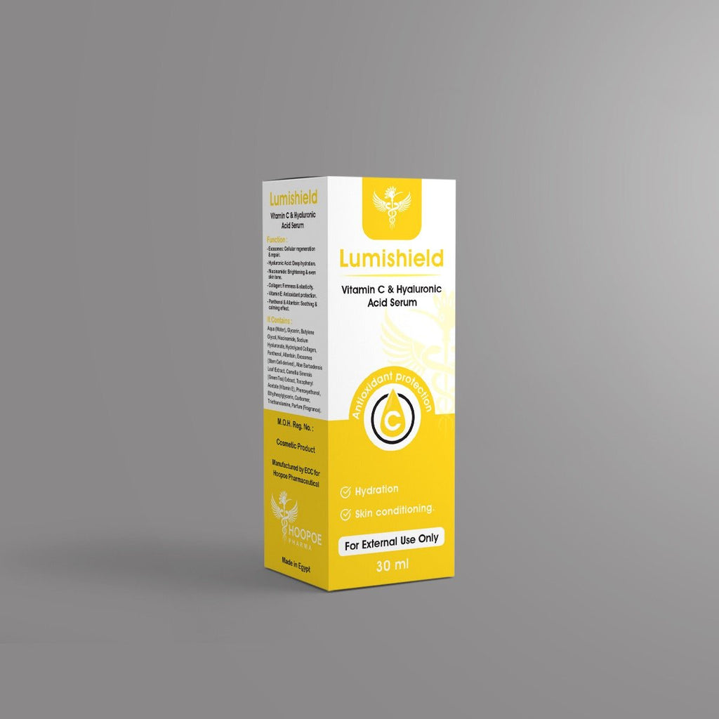 Lumishield Vitamin C & Hyaluronic acid Radiance Serum - Hoopoe Pharma